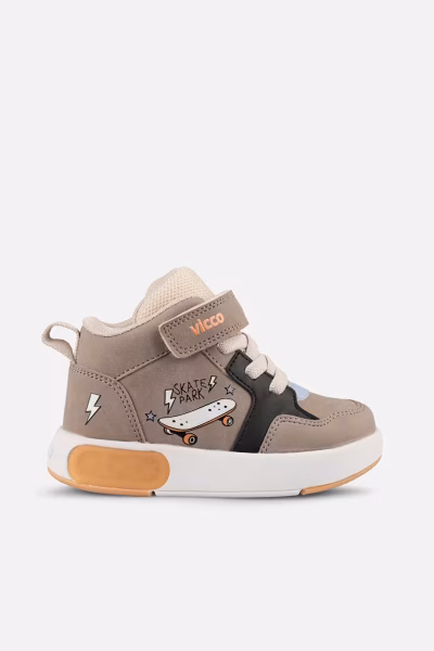 946.P26K.244 Pole Işıklı Çocuk Spor Bot Ayakkabı KUM - 28