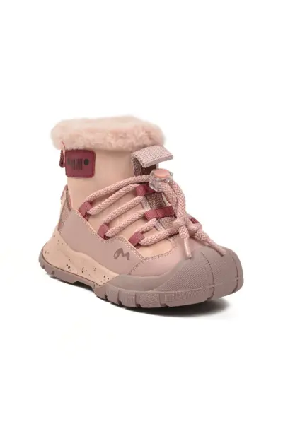 BN009 Cherokee Fermuarlı Kürklü Çocuk Casual Bot P. Pudra - 30