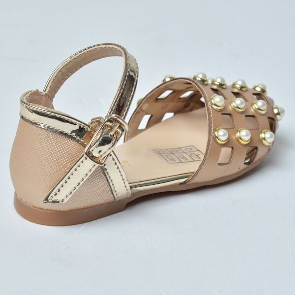 Kız Çocuk İncili Abiye Ayakkabı (21-25 Numara Aralığı) V.02B