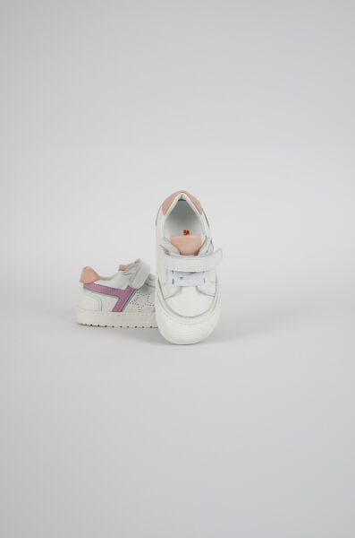 4690 Barefoot Çocuk Hakiki Deri Spor Ayakkabı Beyaz-Pudra - 22